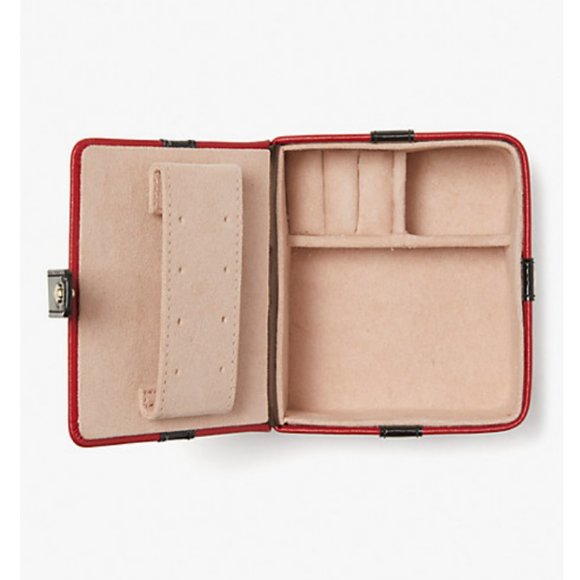 Kate Spade red present gift box Jewelry Case bag - Picture 3 of 8